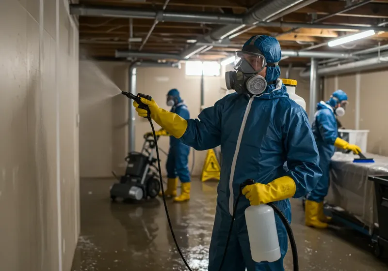 Basement Sanitization and Antimicrobial Treatment process in Cambridge, MN